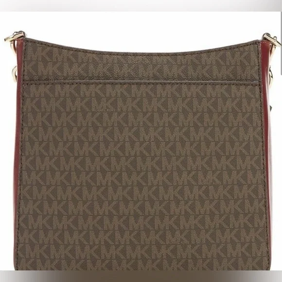 Michael Kors Gloria Crossbody Brown Oxblood